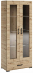 Vitrina ADRK Frazio, artisan oak, 40 cm x 80 cm x 186 cm