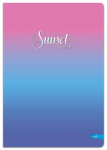Sąsiuvinis Lastva Sunset, langeliais, A5, 52 lapų, (spalva/dizainas parenkami atsitiktine tvarka)