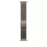 Laikrodžio dirželis Apple Titanium Milanese Loop, 49 mm Large, natural sp.
