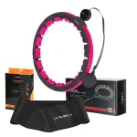 Prekė su pažeista pakuote. Masažinis lankas HMS Hula-Hoop, 45 cm, juoda sp./rožinė sp.