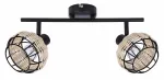&Scaron;viestuvas lubų Candellux Lighting Juicy 92-17642, E14, 2 x 40 W, ruda sp. / juoda sp.