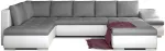 Kampinė sofa Giovanni Sawana 05, Soft 17, tamsiai pilka sp., de&scaron;ininė, 200 x 340 cm x 88 cm