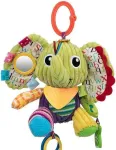 Žaislas vežimėliui Dumel Elephant Elvis, žalia sp./įvairių spalvų