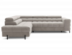 Kampinė sofa - lova Ferucce, &scaron;viesiai smėlinė, kairinė, 200 x 276 cm x 93 cm
