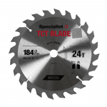 Pjovimo diskas Specialist+ TCT, 184 mm x 16 mm