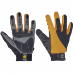 Darbo pir&scaron;tinės gumuotos Cerva Corax, suaugusiems, juoda/geltona/pilka, 10