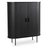 Komoda Trish, juoda sp., 118 cm x 100 cm x 40 cm