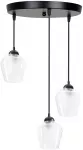 &Scaron;viestuvas lubų Candellux Lighting Krista 33-58324, E27, 3 x 40 W, skaidri sp. / juoda sp.