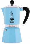 Moka kavinukas Bialetti Rainbow, 0.13 l, žydra sp.