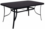 Lauko stalas Springos GF1038, juoda sp., 150 cm x 90 cm x 73 cm