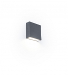 Sieninis lauko &scaron;viestuvas Lutec Gemini XF, 9.50W, LED, IP54, tamsiai pilka sp., 11 cm x 3.8 cm