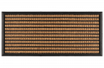 Durų kilimėlis 4Living Solana, juodas, 100 cm x 45 cm x 1.8 cm