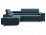 Kampinė sofa - lova Ferucce, mėlyna sp., kairinė, 200 x 276 cm x 93 cm
