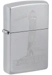 Žiebtuvėlis Zippo 46725 Lighthouse Design, sidabro sp.