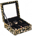 Papuo&scaron;alų dėžutė AmeliaHome Glasen Leopard, 18 cm, įvairių spalvų
