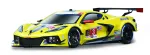 Žaislinis automobilis Bburago Chevrolet Corvette C8R 18-28024, 1:24, geltona sp.
