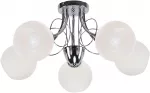 &Scaron;viestuvas lubų Candellux Lighting Fanta 35-62185, E27, 5 x 40 W, balta sp. / sidabro sp.