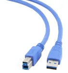 Laidas Gembird USB to USB USB 3.0, USB 2.0, 0.5 m, mėlyna sp.