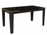 Stalas Kalune Design Veyron, aukso sp./juoda sp., 145 cm x 85 cm x 76.2 cm