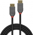 Kabelis Lindy DisplayPort - DisplayPort 36483 Displayport, Displayport, 3 m, juoda sp./pilka sp.