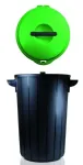 &Scaron;iuk&scaron;liadėžė Gio'Style Ecosolution 5760054, tamsiai pilka sp./žalia sp., 35 l, 54 cm x 37.5 cm