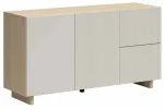 Komoda Calm S668-KOM2D2S-DLG/BPS, ąžuolo sp./smėlio sp., 73.5 cm x 135 cm x 42 cm