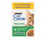 &Scaron;lapias kačių maistas Purina Cat Chow Sterilised, vi&scaron;tiena, 0.085 kg