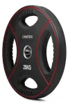 Diskinis svoris Gymstick Pro PU x 25 kg, juoda sp.