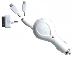 Automobilinis įkroviklis Bottari, Micro USB/Apple 30-pin/USB-C