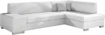 Kampinė sofa Fabio Soft 17, balta sp., de&scaron;ininė, 167 x 268 cm x 73 cm