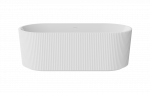 Vonia, laisvai pastatoma Besco Giuliana, 150 cm x 75 cm x 58 cm, ovalas, chromo sp.