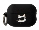 Ausinių dėklas Karl Lagerfeld KLA3RUNCHK AirPods 3, juoda sp.