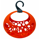 Skalbinių krep&scaron;ys, skalbinių segtukams Gio`style Love, 29 cm x 13 cm, plastikas, oranžinė