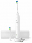 Elektrinis dantų &scaron;epetėlis su galvučių rinkiniu ir dėklu Philips Sonicare 5300 HX7108/03, balta sp.