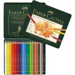 Spalvoti pie&scaron;tukai Faber Castell Polychromos Colour Pencil, 24 vnt.