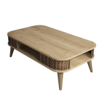 Kavos staliukas Kalune Design Eylul, ruda sp./&scaron;viesiai ruda sp., 60 cm x 105 cm x 34.6 cm