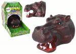 Pir&scaron;tininė lėlė, begemotas Lean Toys Animal World, 8.5 cm, ruda
