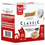 &Scaron;lapias kačių maistas Princess Classic, tunas/krevetės, 0.07 kg, 8 vnt.