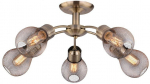 &Scaron;viestuvas lubų Candellux Gliva, E27, 5 x 60 W, žalvario sp.