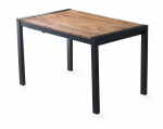 Stalas i&scaron;skleidžiamas Kalune Design Silva 1011, ruda sp./juoda sp., 1200 - 1870 mm x 740 mm x 750 mm