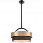 &Scaron;viestuvas kabinamas CosmoLight Coburg P04760BR, E14, 4 x 40 W, žalvario sp./juoda sp.