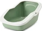 Kačių tualetas su rėmu Savic Aseo A0204-0WLF, žalia sp., atviras, 56 cm x 39 cm x 27.5 cm