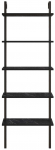 Pastatoma lentyna Kalune Design Piante 541HDL1308, juoda sp., 174 cm x 60 cm x 22 cm