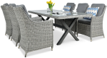 Lauko baldų komplektas Napoli 6/200, pilka sp., 6 vietų