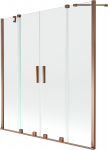 Vonios sienelė Mexen Velar Duo II, 150 cm x 160 cm, rose gold sp./grūdintas