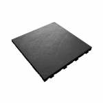 Lauko grindų danga, 40 cm x 40 cm x 2.65 cm, antracito