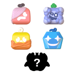 Žaislinė figūrėlė Blox Fruits Squishy, (spalva/dizainas parenkami atsitiktine tvarka)