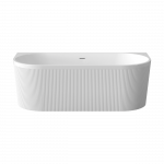 Vonia, laisvai pastatoma Invena Glamour, 170 cm x 80 cm x 58 cm, ovalas, balta sp.