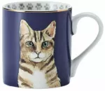 Puodelis Mikasa Cat, mėlyna sp., 0.280 l