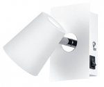 &Scaron;viestuvas sieninis Trio Narcos 873170131, LED, 3000 &deg;K, 1 x 6.5 W, balta sp.